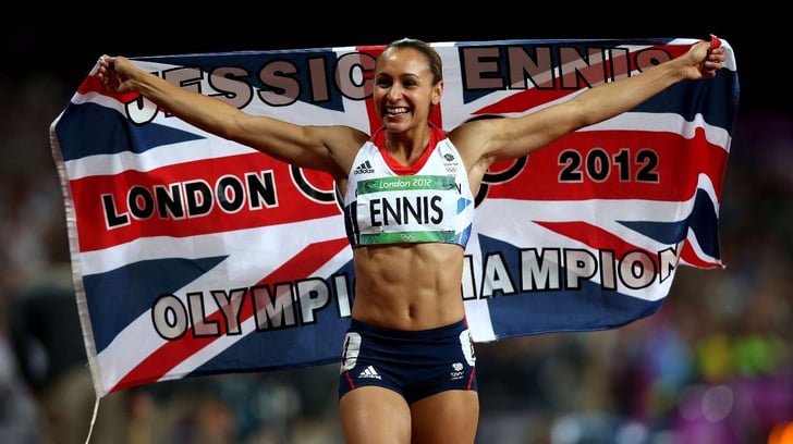 Jessica Ennis-Hill winning at the 2012 Olympics