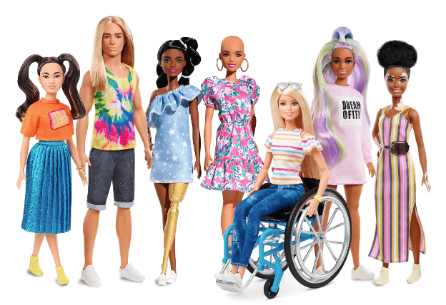 Mattel strive to create a more inclusive and diverse world of Barbie dolls