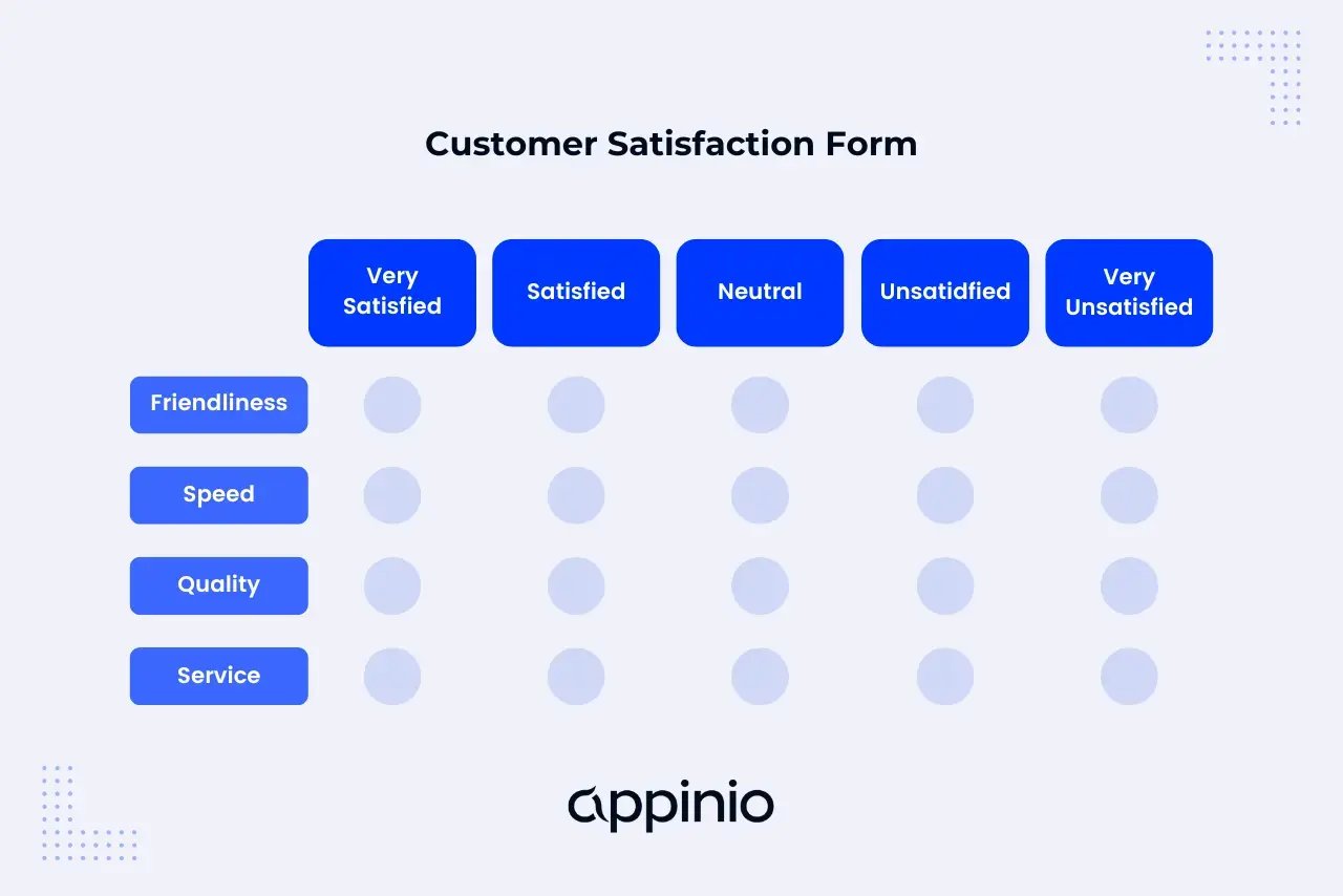 Customer Satisfaction Form CSAT Appinio