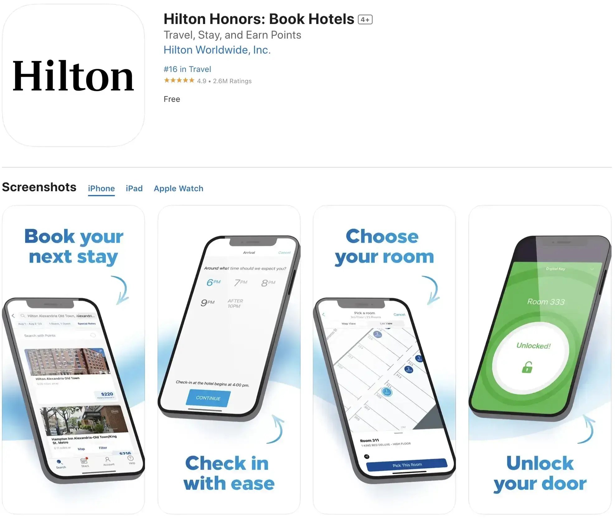 Hilton Honors Book Hotels App-1