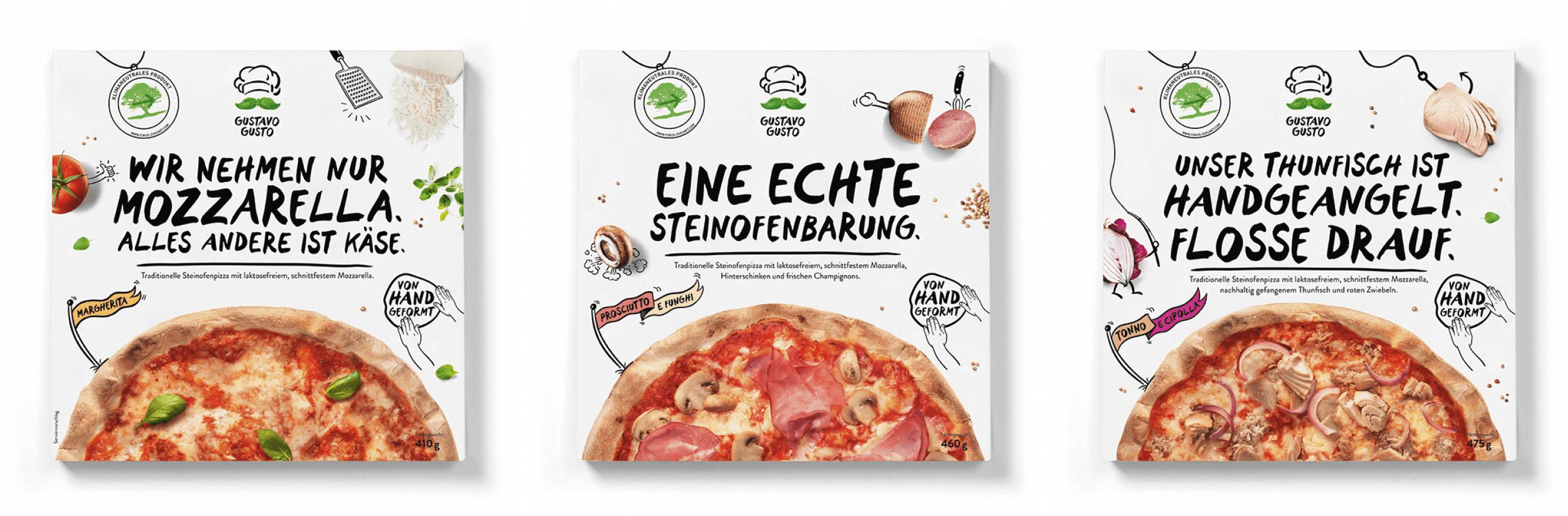 Pizza-Verpackung von Gustavo Gusto