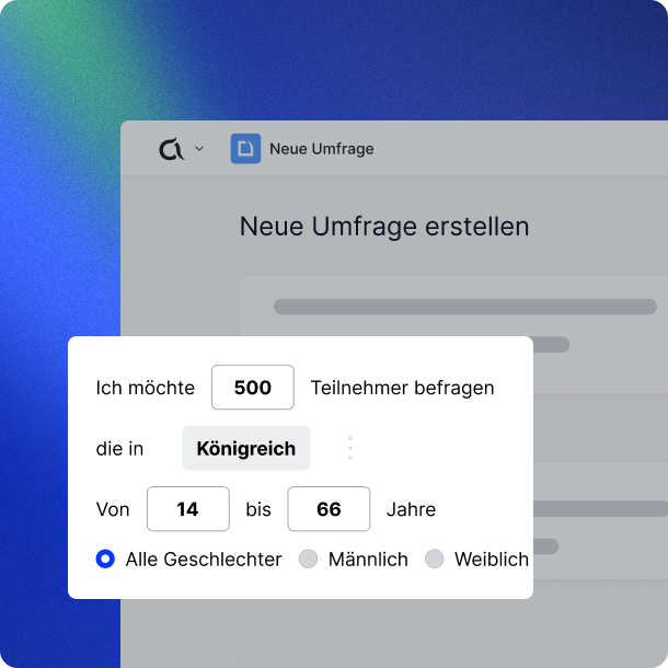 SEA pages visuals_Draft a questionnaire_Define a target group_DE
