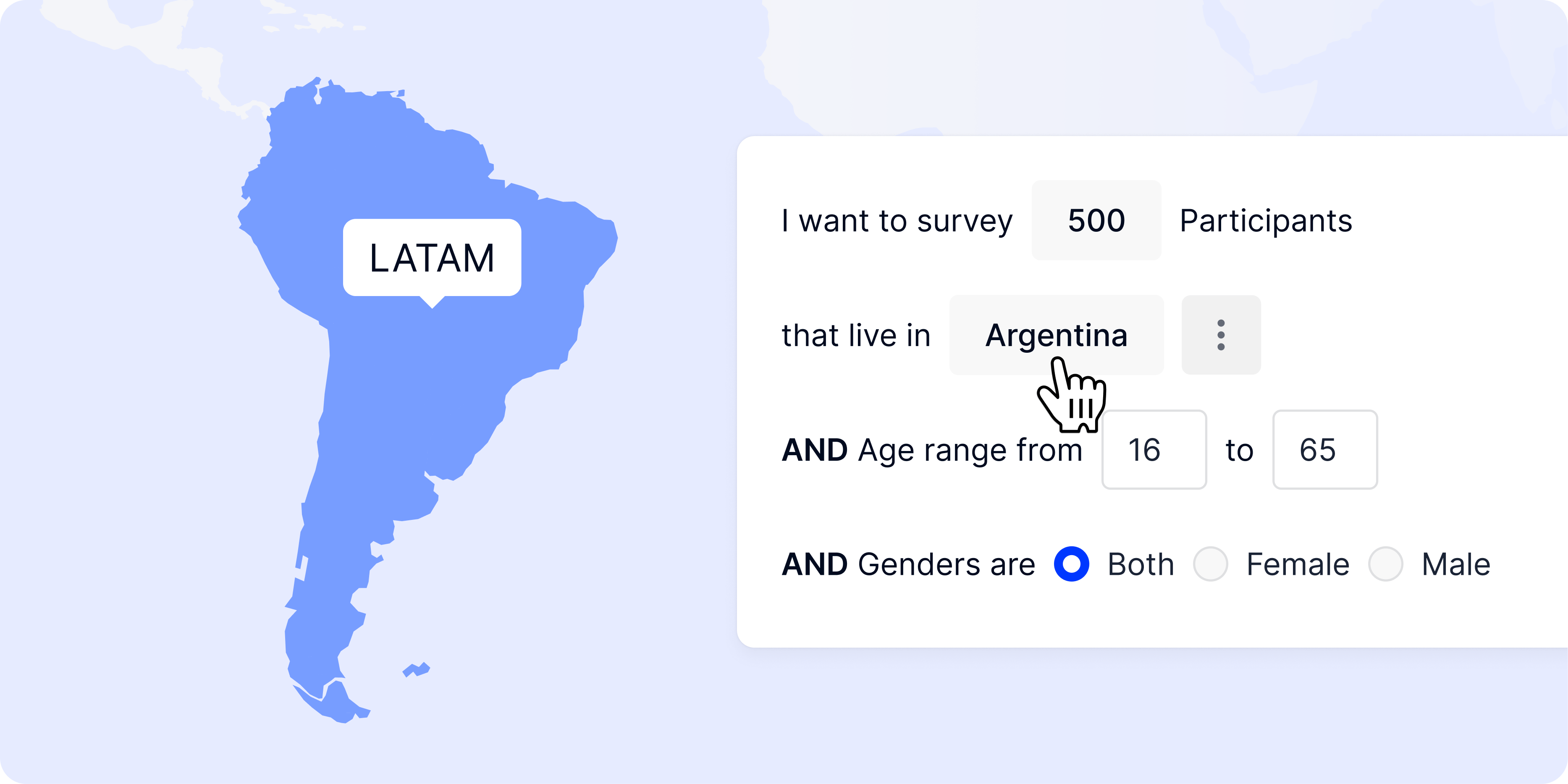 LATAM countries added to audience builder