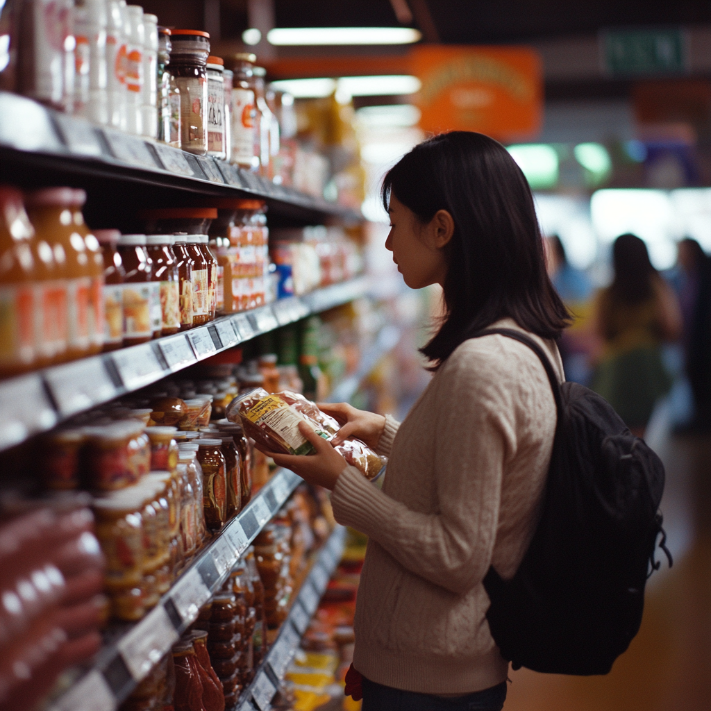 Price comparison of products in a supermarket