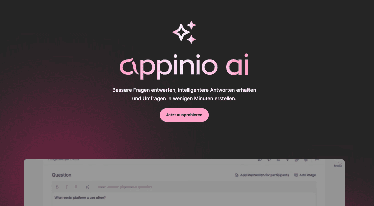 Appinio AI: Die Verschmelzung von KI und Marktforschung