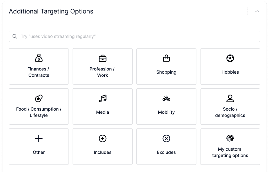 Target Group Builder